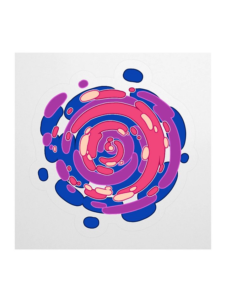 Time Warp Sticker (Bisexual Pride Flag) product image (1)