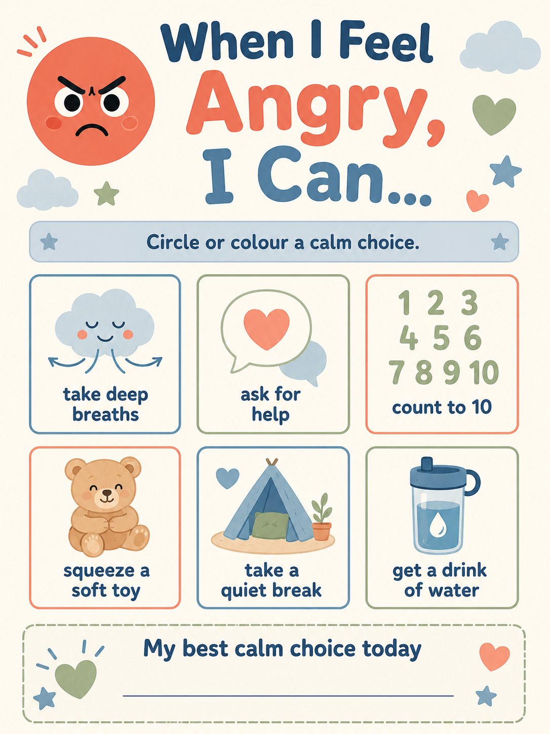 Calm Corner Worksheet Wizard GPT product image (2)