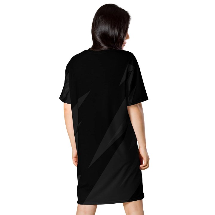 Exclusive Design: Oversized T-Shirt Dress with Lightning Bolt Pattern - Sizes 2XS-6XL" product image (2)