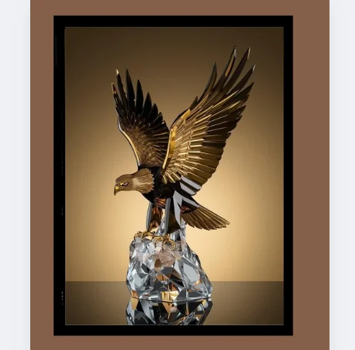 Crystal Eagle Sculpture Wall Art product image (2)