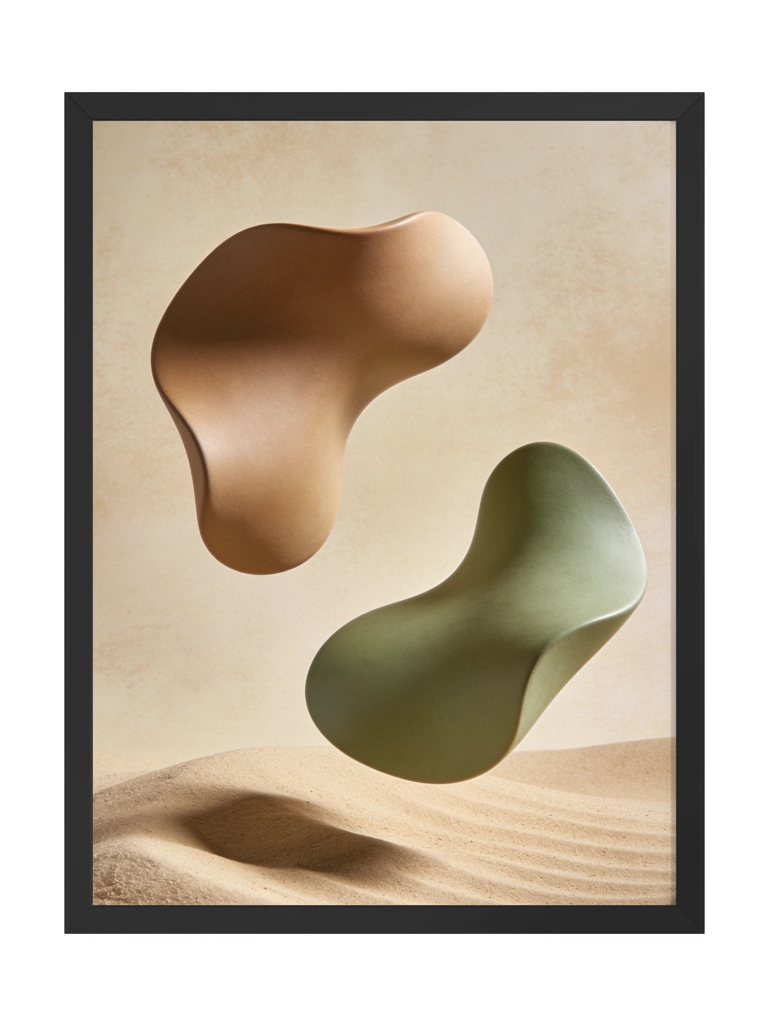 Desert Harmony: Abstract Earth Tones Wall Art-46×61 cm product image (3)