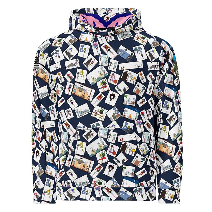 Stick Vet Comic Pannels Hoodie DkBlu product image (1)