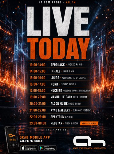 Enjoy today’s stacked lineup of music. Some shows from the 5th weekday will be airing today as well. Please also welcome our ...