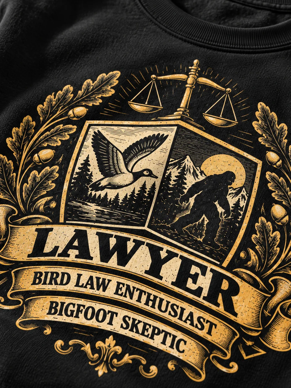 The Lawyer, Bird Law Enthusiast & Bigfoot Skeptic product image (2)