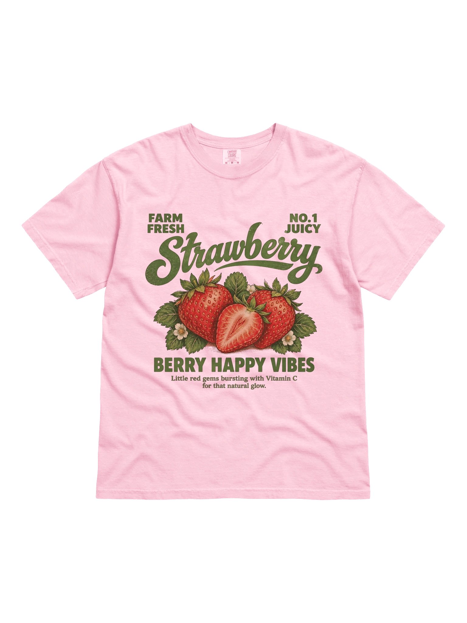 Berry Happy Vibes Strawberry Tee product image (1)