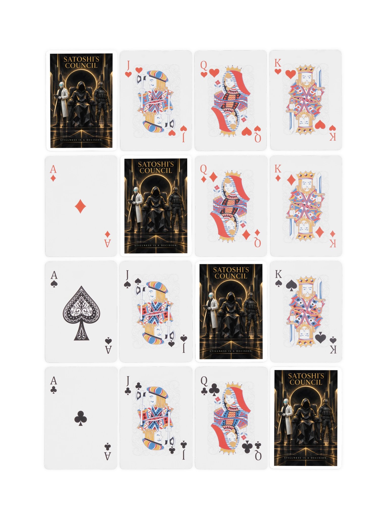Satoshi’s Council — Stillness Is a Decision Playing Cards product image (5)