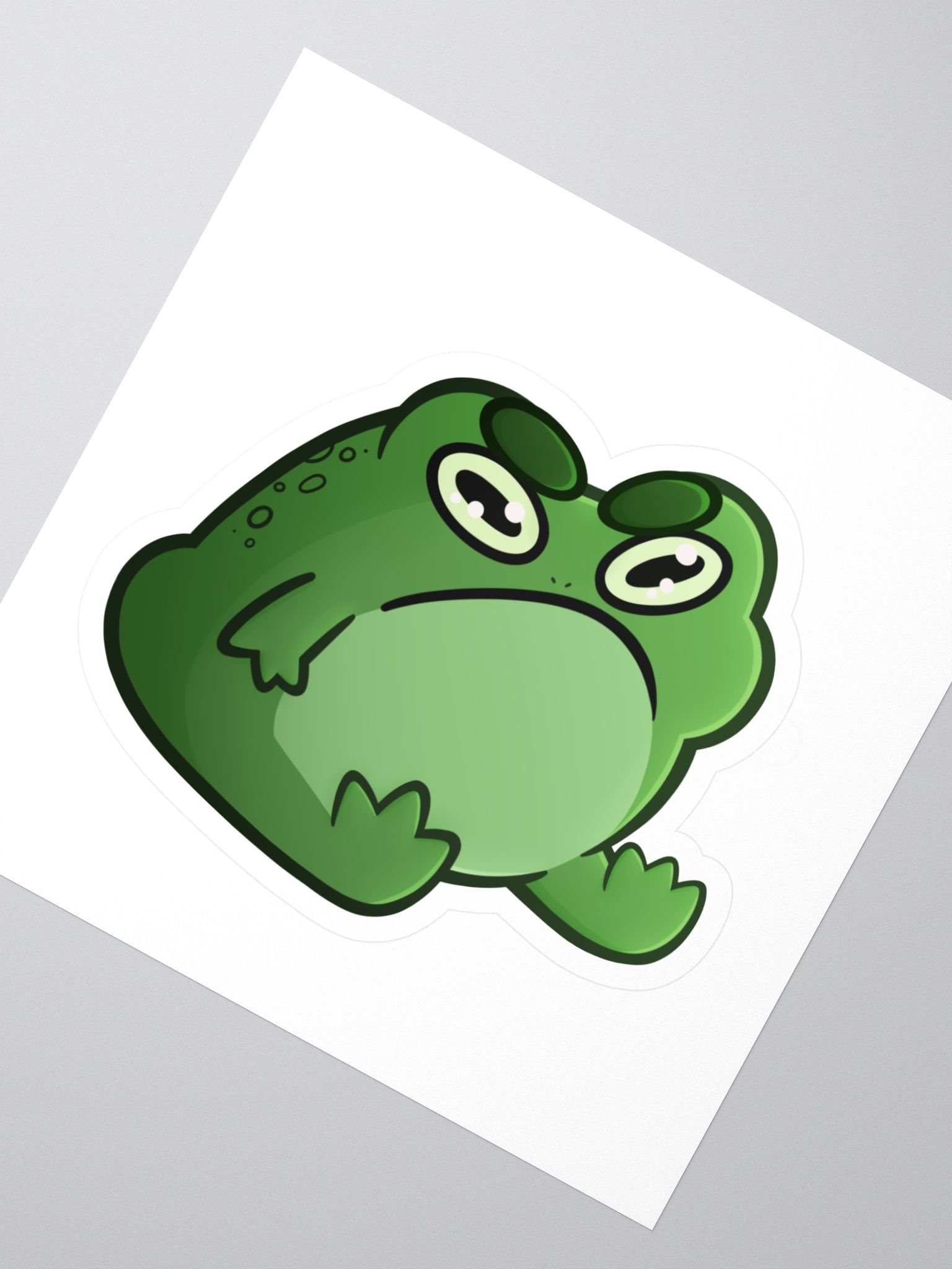 Grumpy Frog Vinyl Stickers product image (2)