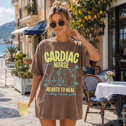 For the nurses who lead with heartbeats, compassion, and care 💚🩺
A bold retro-inspired design with playful medical doodles an...