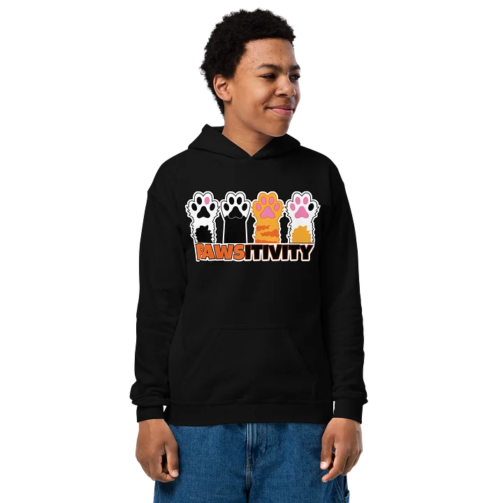 Pawsitivity Kids Hoodie | Sweat à capuche pour enfants product image (1)