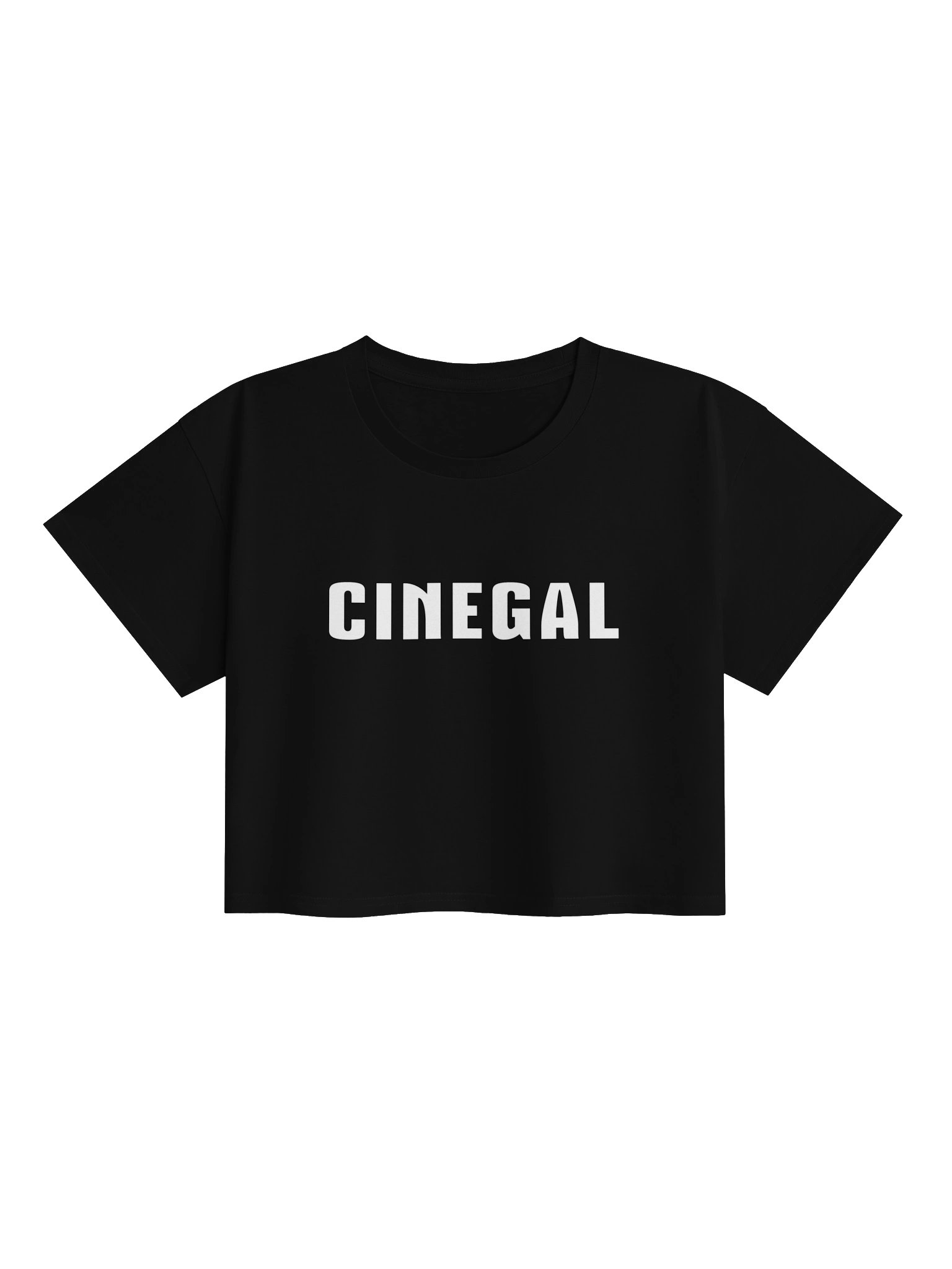 I'm a CINEGAL Signature White Logo Crop Top product image (1)