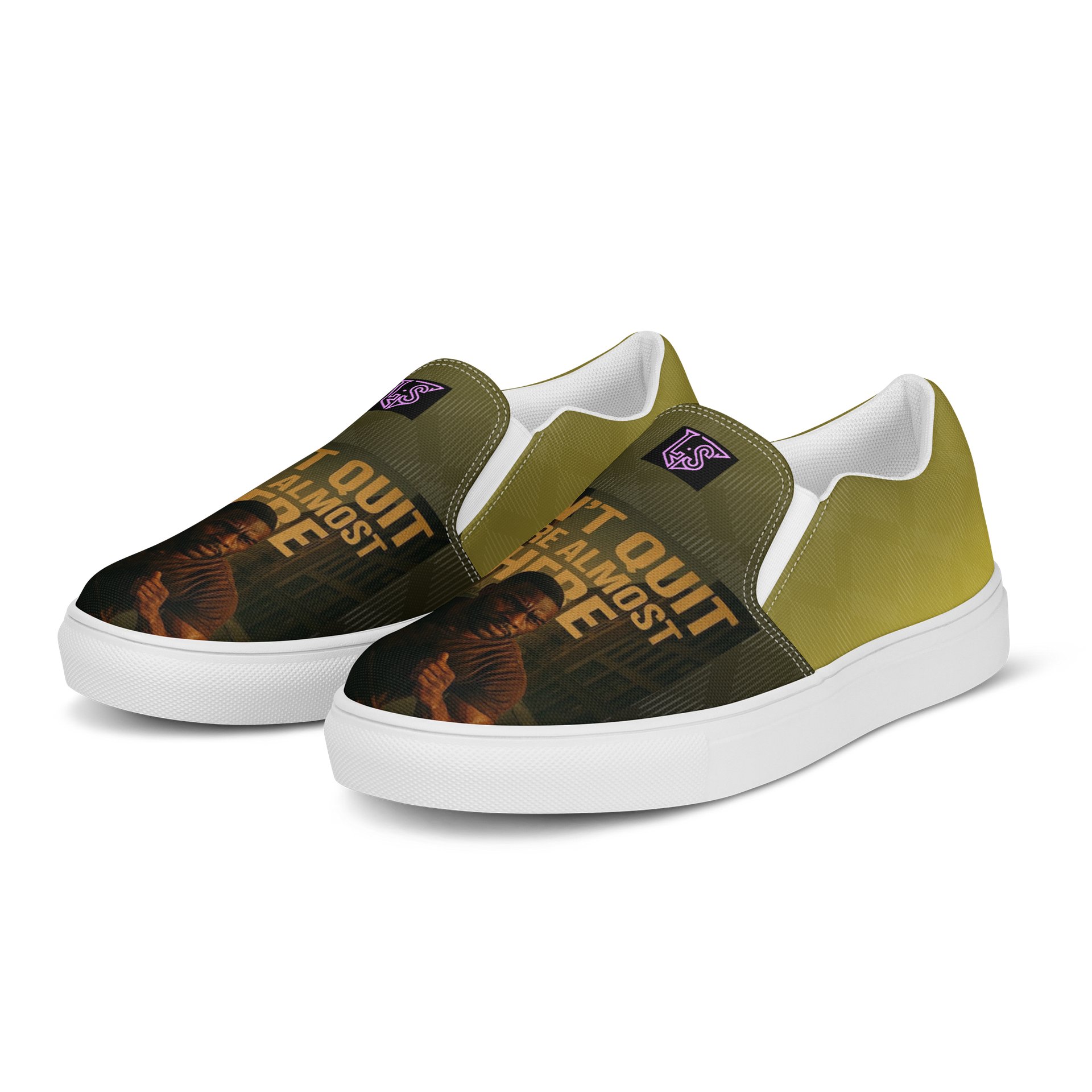 Don't Quit Slip On - Men (Brown and Gold) product image (3)