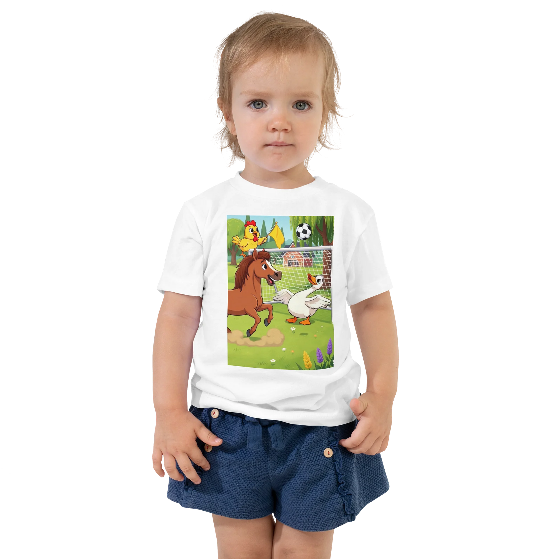 Farm Animals Soccer Play Toddler Tee product image (1)