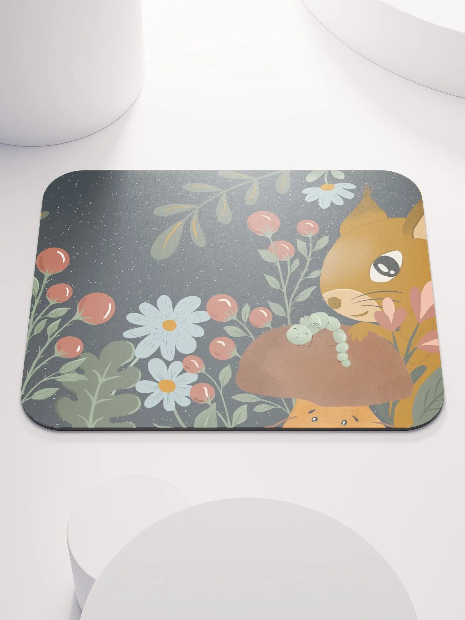 Curious Squirrel Mouse Pad product image (1)