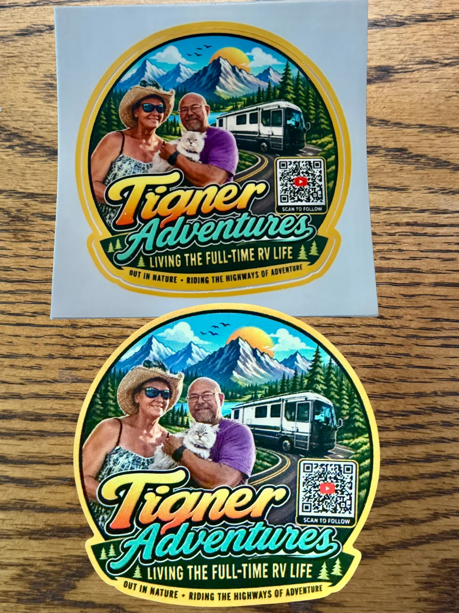 Tigner Adventures Full-Time RV Life Sticker and Magnet product image (1)