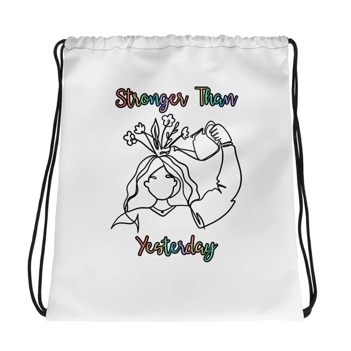 Blooming Resilience Drawstring Bag product image (1)