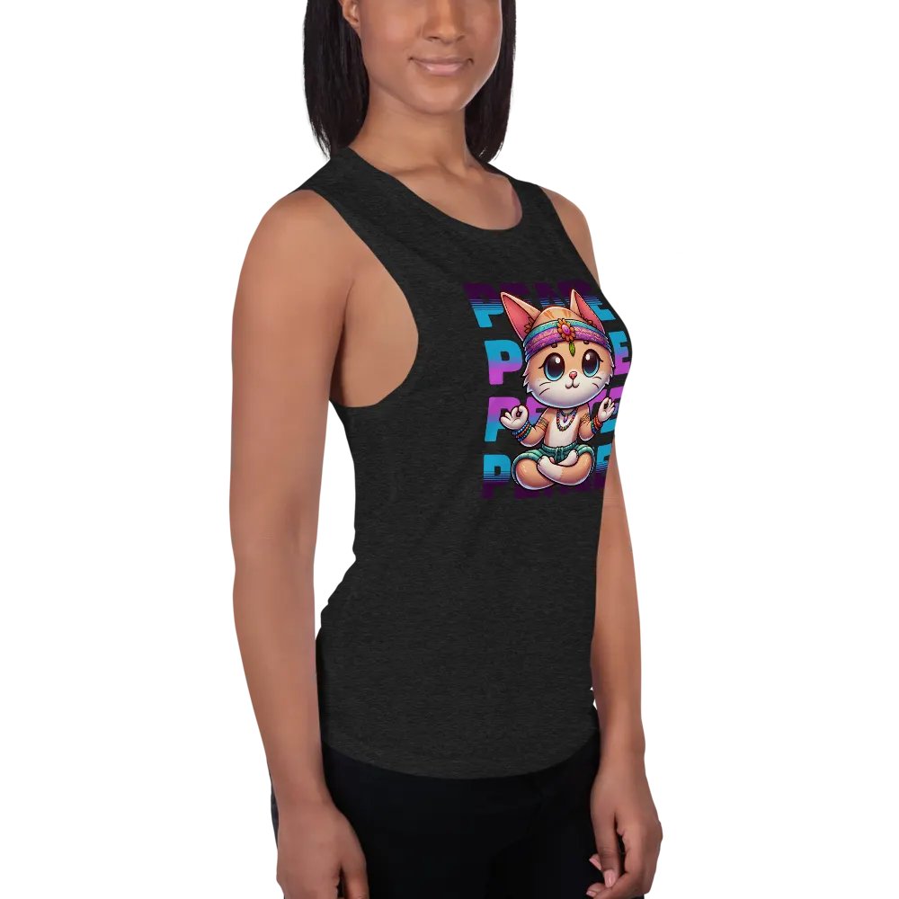 Yoga Cat: Women's muscle tank product image (3)