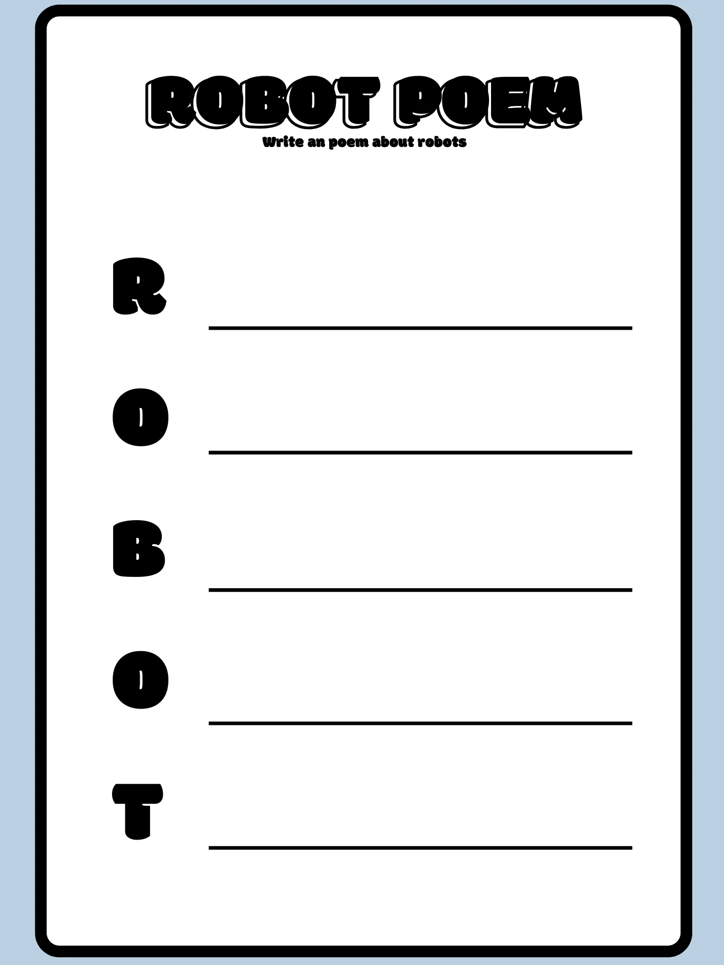 Fun Robot Adventures Activity Worksheets product image (7)