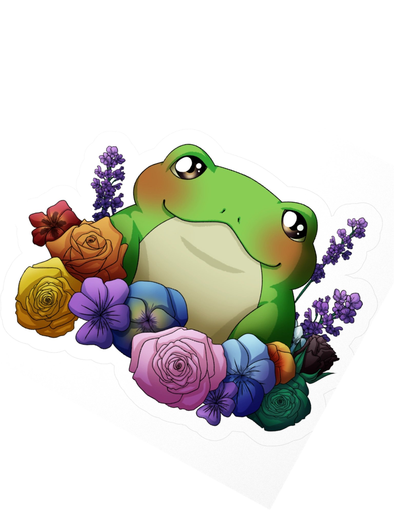 Pride Frog In Bloom Pride Sticker product image (4)