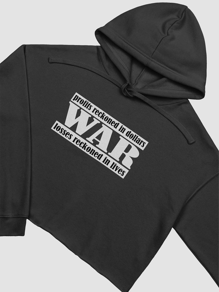 The Cost Of War - Bella+Canvas Fleece Crop Hoodie product image (1)