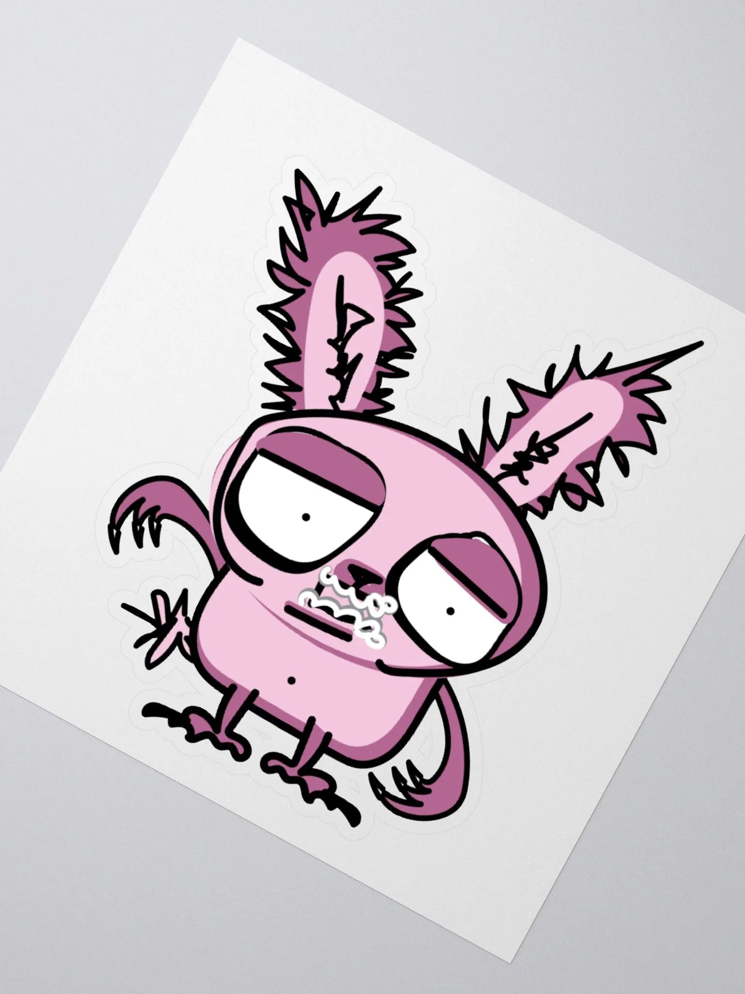 Cuddly Rabid Bunny Sticker product image (4)