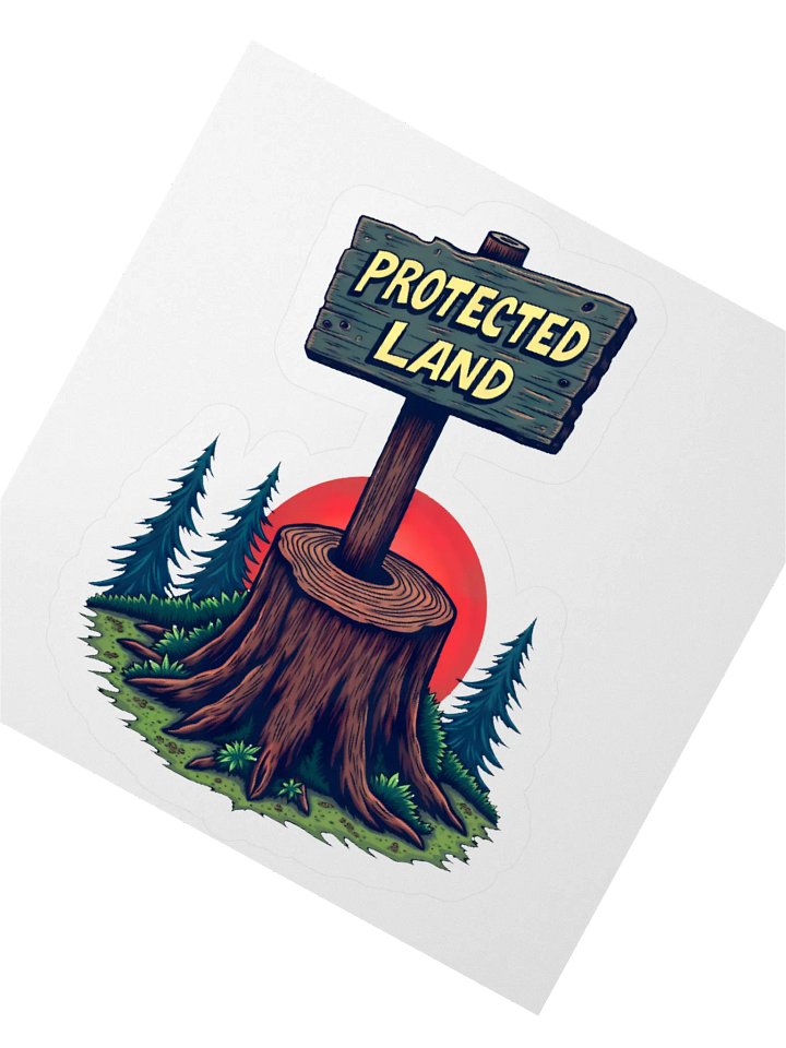 Protected Land Sticker product image (2)
