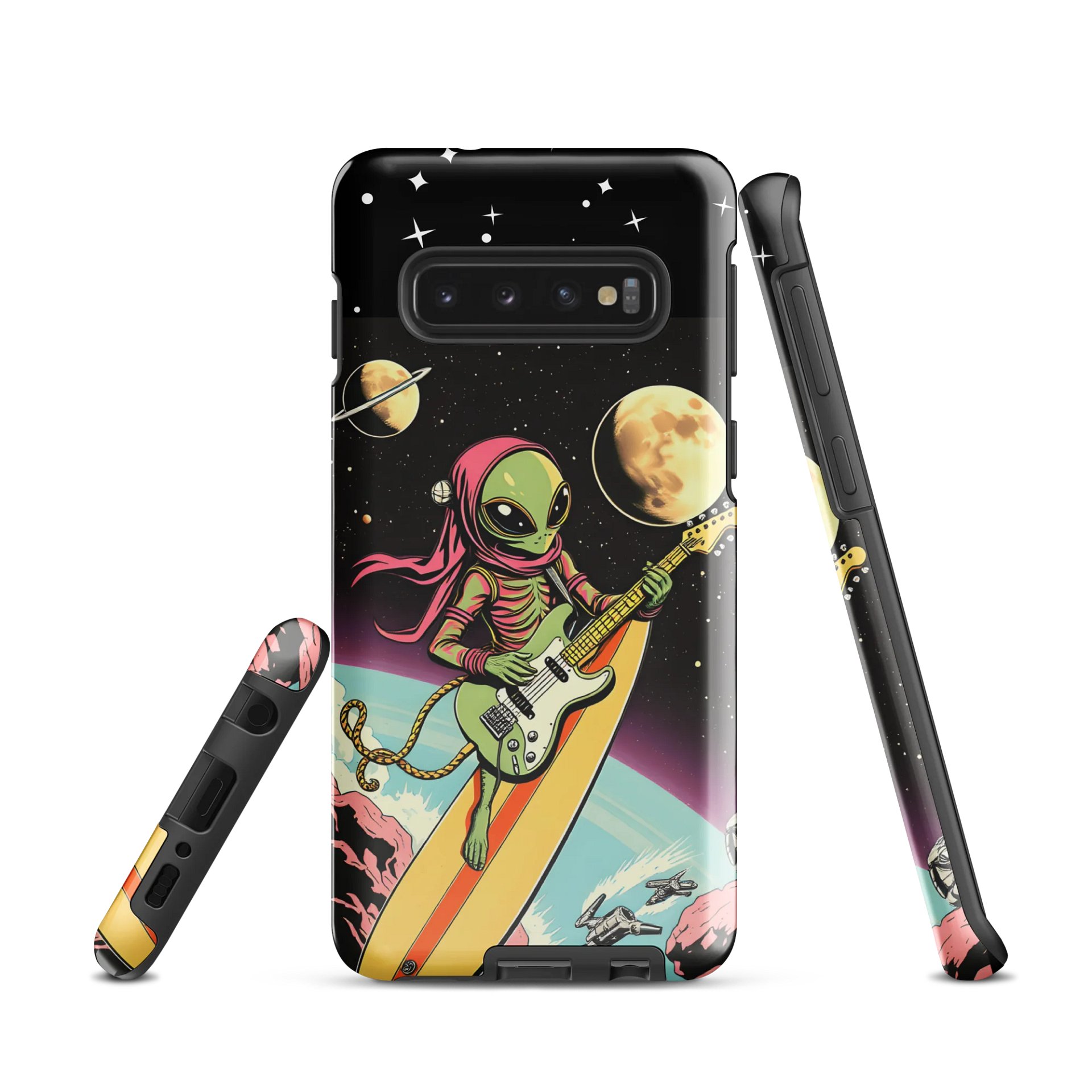 Space Surfer Alien Tough Case product image (1)