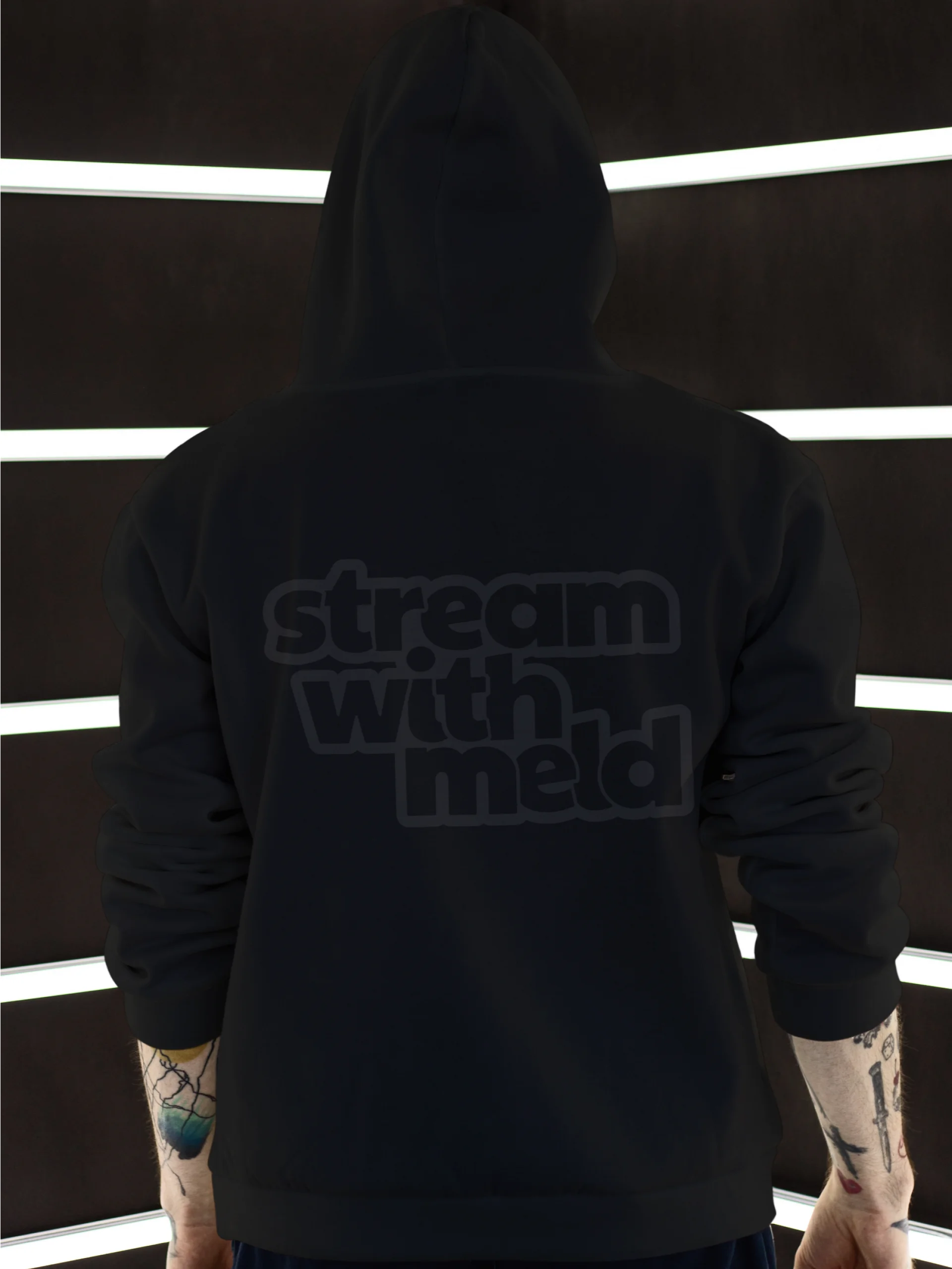 Monochrome Black Hoodie product image (2)