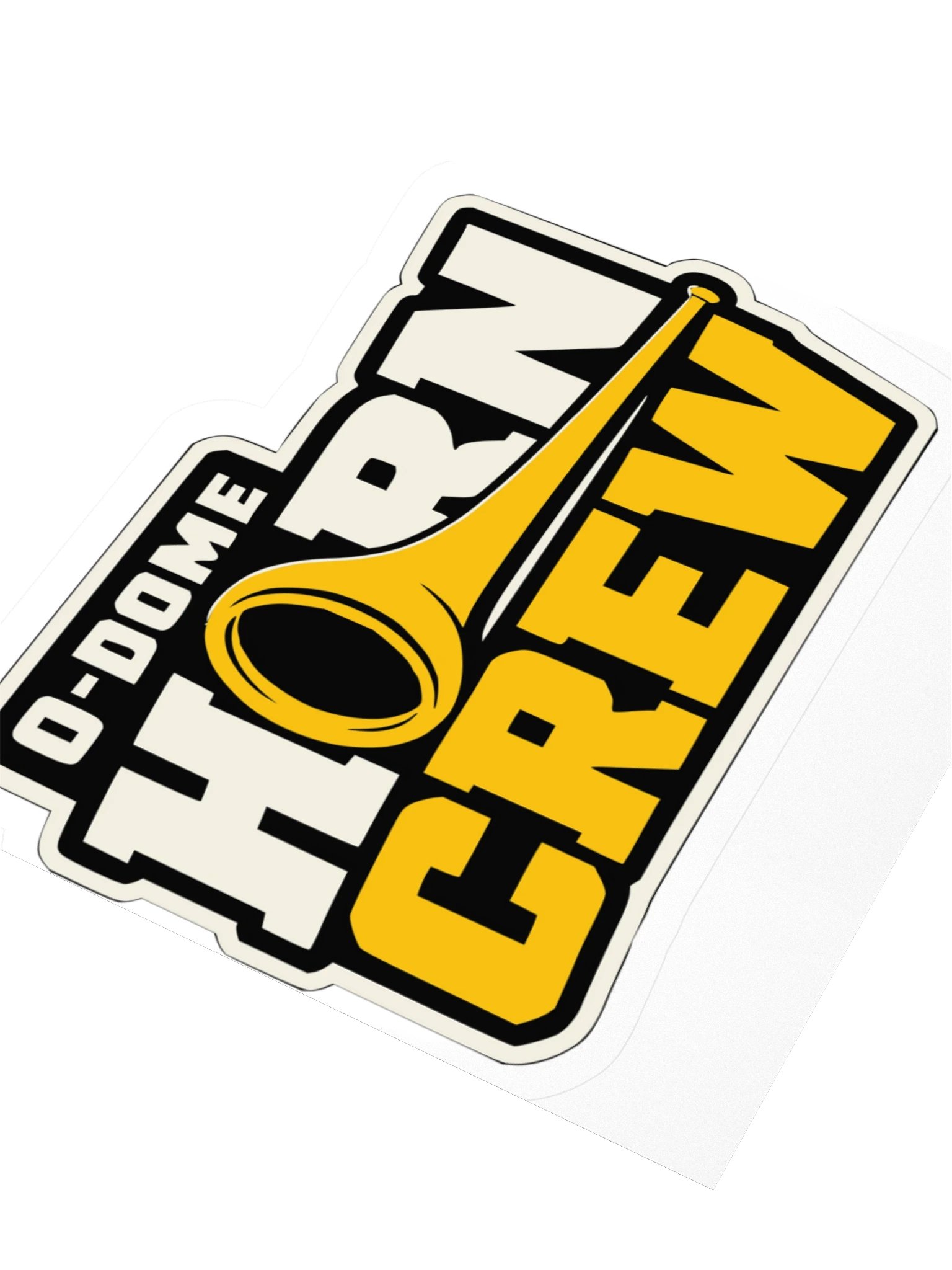 O-Dome Horn Crew Horn Wordmark — Kiss-Cut Sticker product image (3)