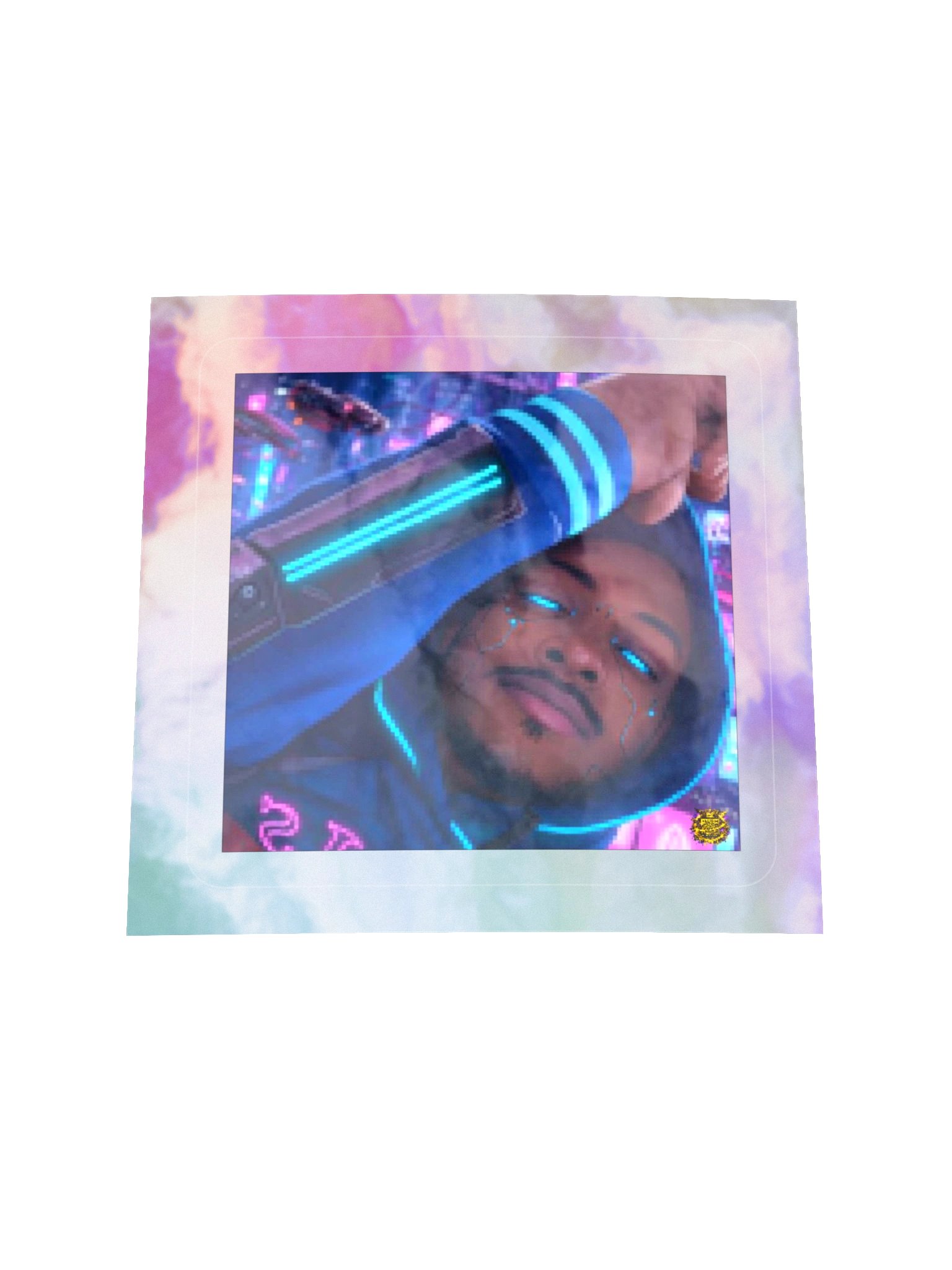 Neon Cyber Hood Holographic Sticker Sheet product image (3)