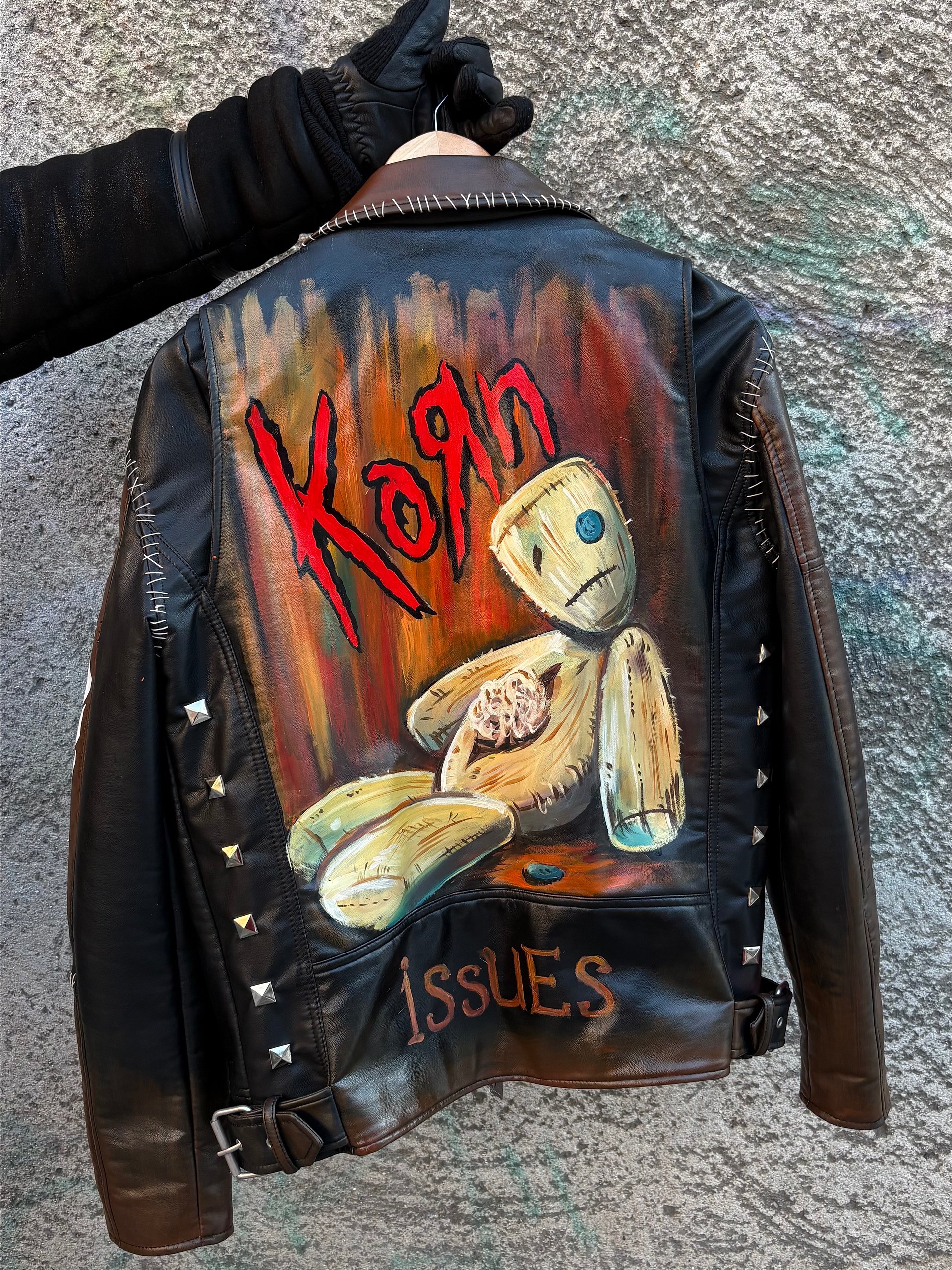 Korn "Issues" Tribute – Hand-Painted Custom Jacket (Size L) product image (1)