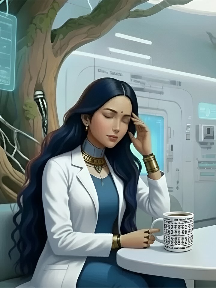 Can you spot it - Cryptic message mug "thriving in chaos fueled by balance" with border: 'Euphonia Ebony' version2 product image (2)