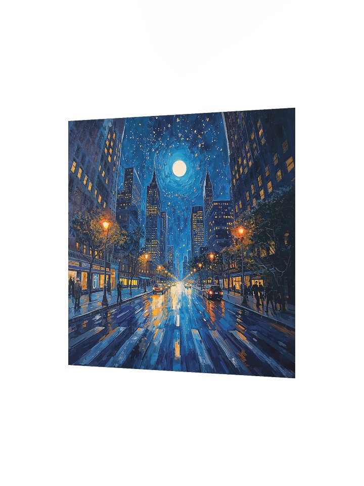 Moonlit Avenue Matte Poster product image (8)