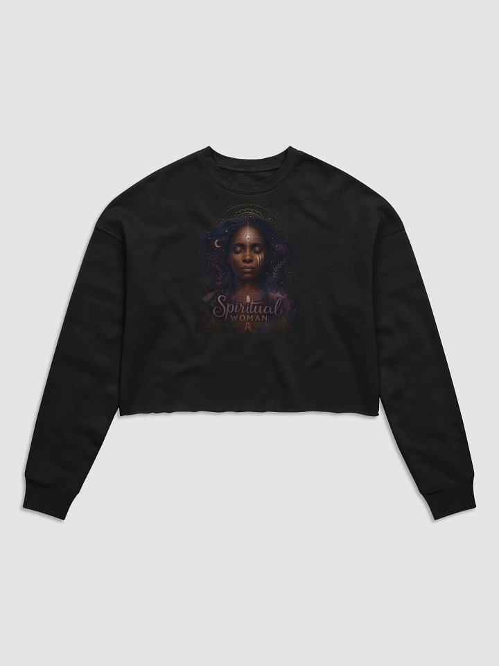 Spiritual Woman Fleece Crop Sweatshirt product image (1)