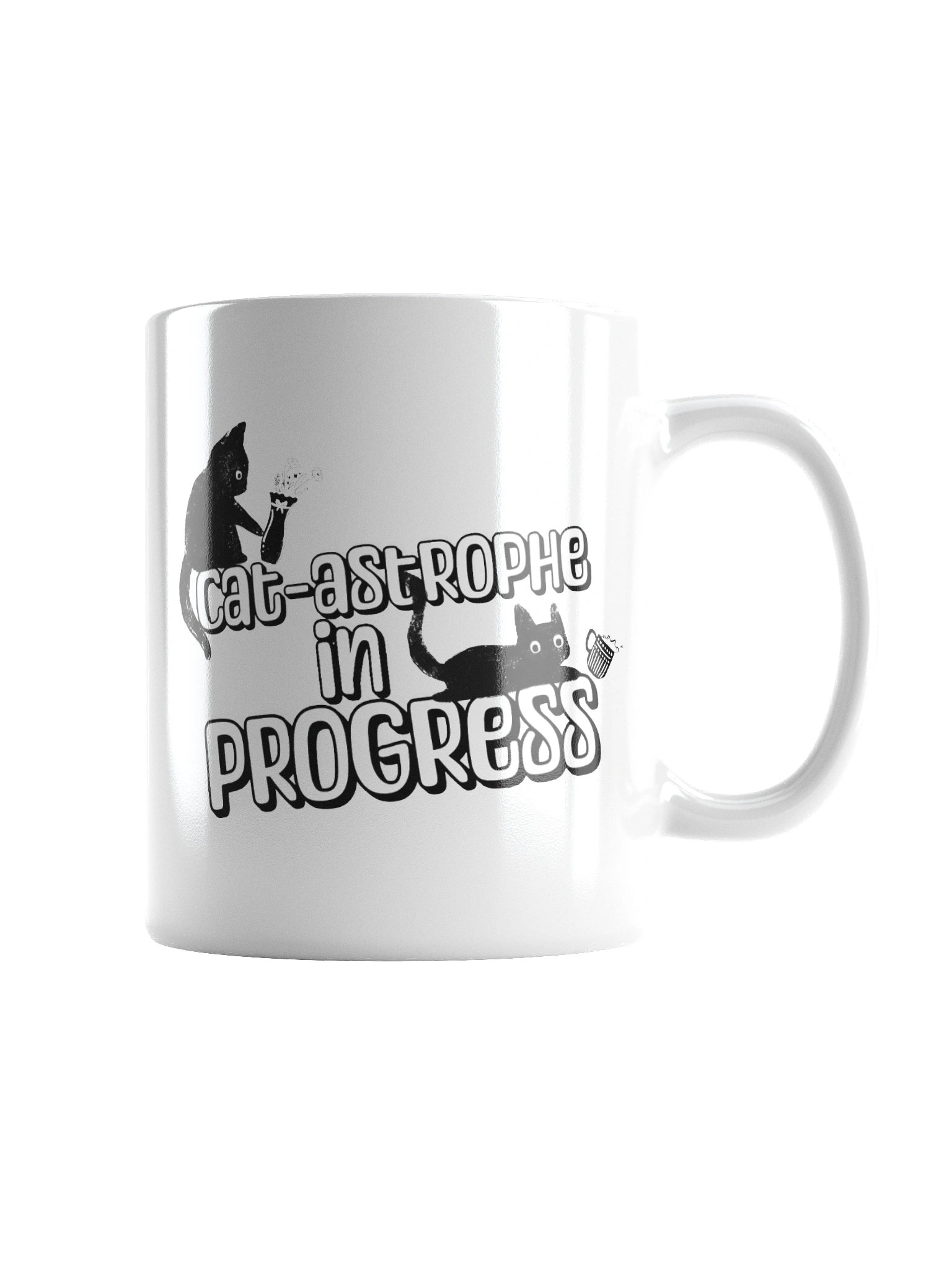 “Cat-astrophe in Progress” Cat Mug product image (3)