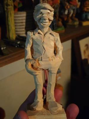 A Dave Stetson carving i admired during a Sojourn through the Badgers Den. (@badgerstateblades ) Got to go see where the sausage is made, too much fun!! #woodcarving #whittling #Caricaturecarving #caricature #caricatureartist 