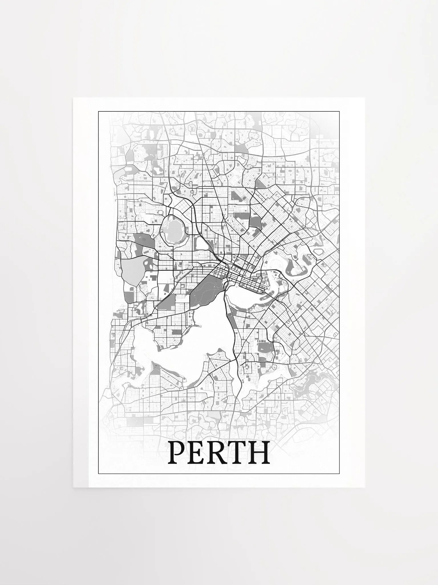 Perth, Australia, city map print product image (2)