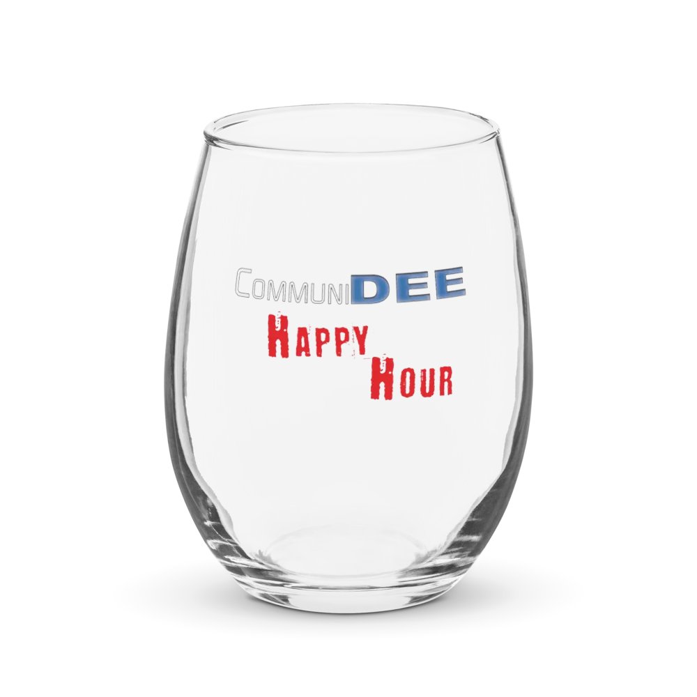 CommuniDEE Happy Hour Wine Glass product image (1)