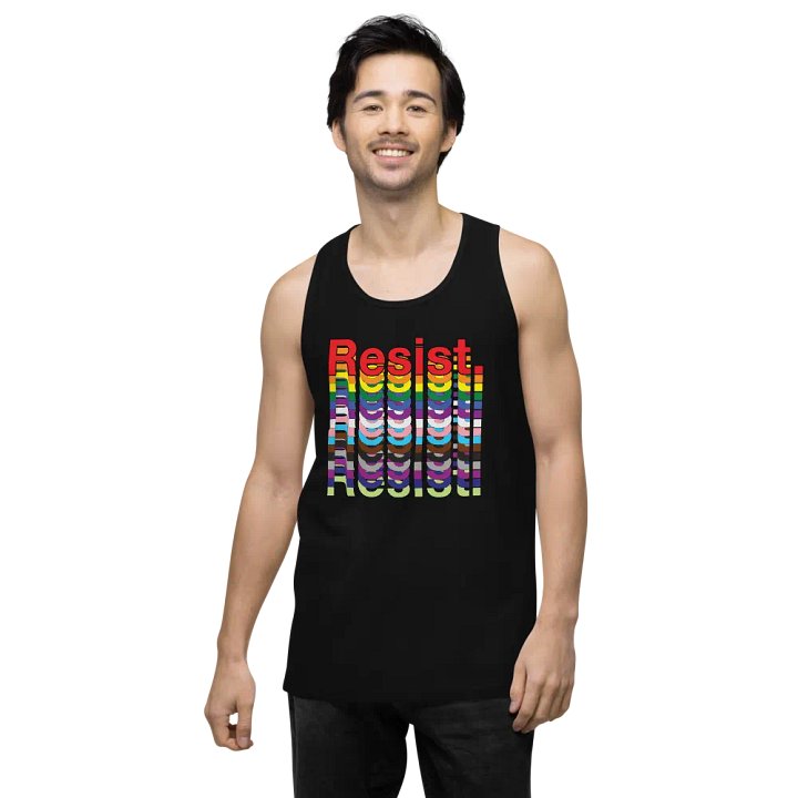 Resist - Rainbow Cotton Heritage Premium Tank Top product image (2)