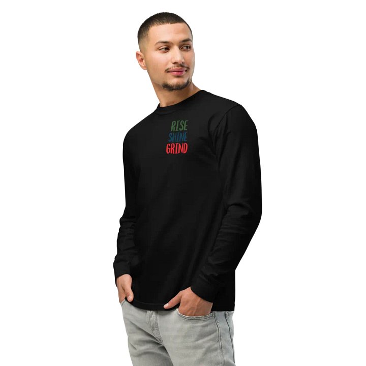 Rise Shine Grind Vintage Long Sleeve Shirt product image (2)