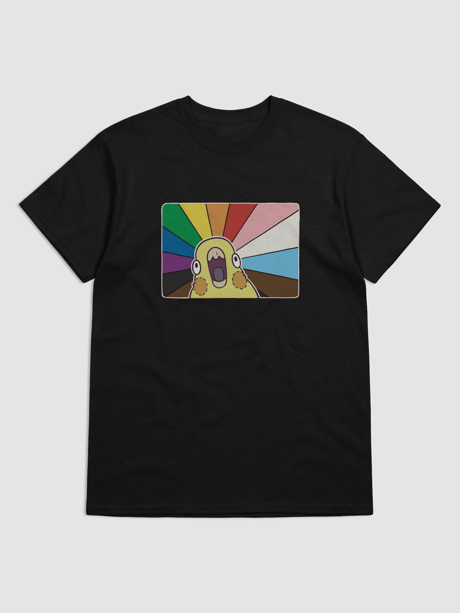 t-shirt : scream rainbow-progressive product image (1)