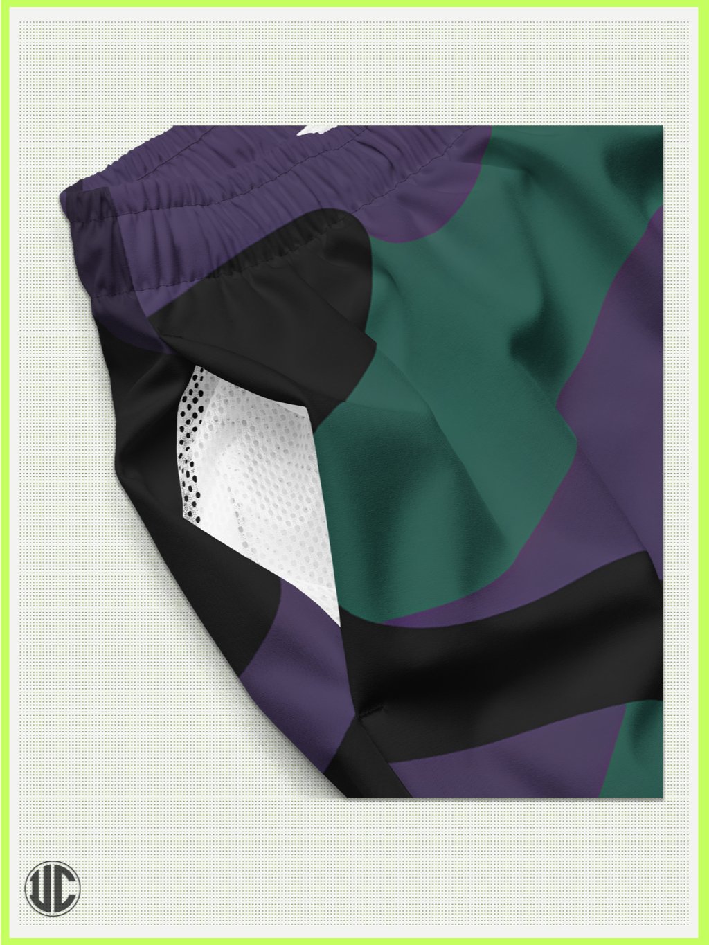 Midnight Purple Camo – Men’s Swim Trunks product image (2)