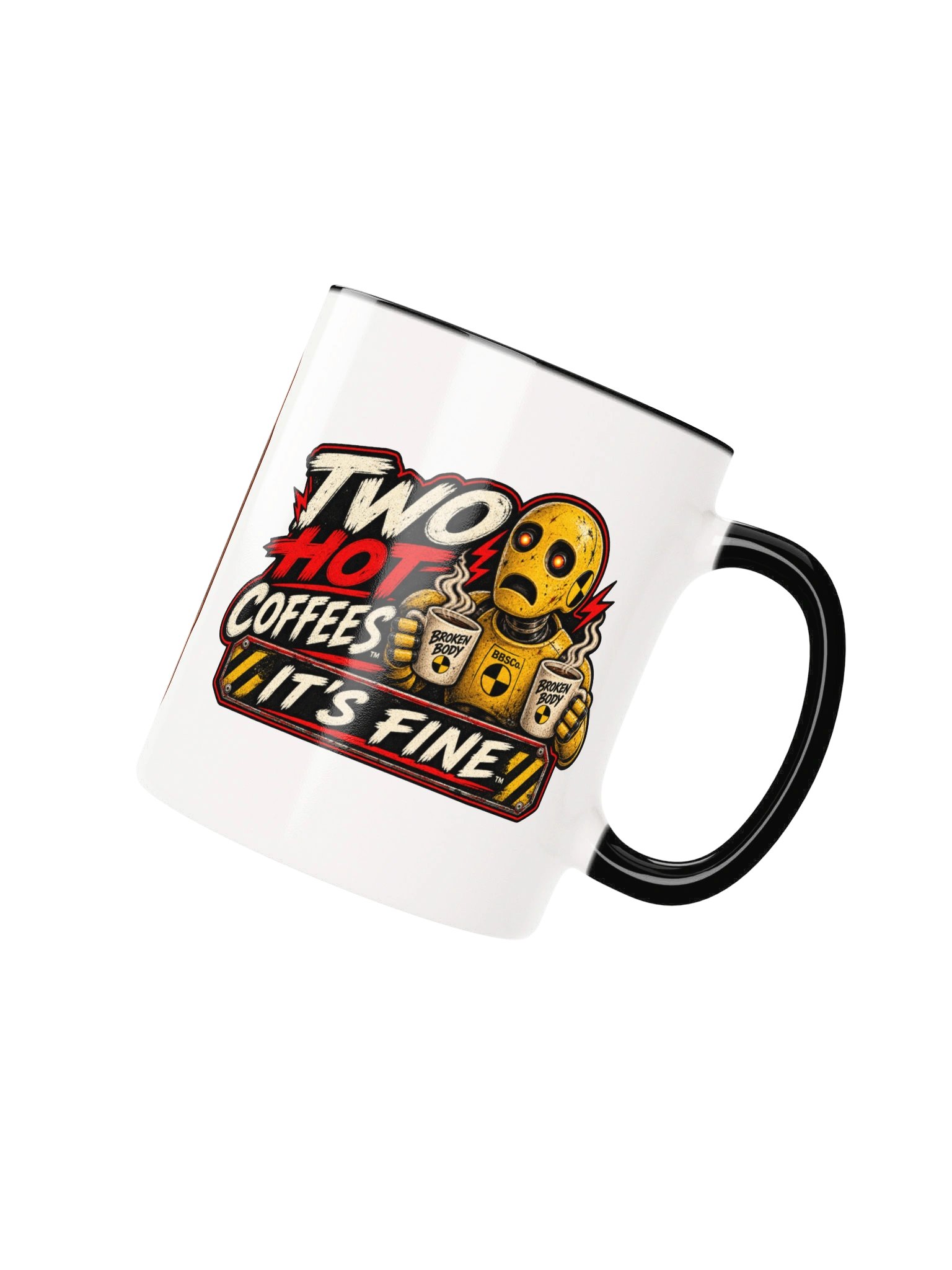 TWO HOT COFFEES™ — IT’S FINE™ — CERAMIC MUG product image (2)