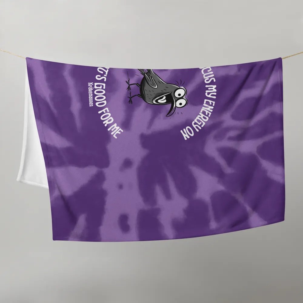 Throw Blanket 💟 I will focus my energy on what's good for me (127 × 153 cm) product image (9)