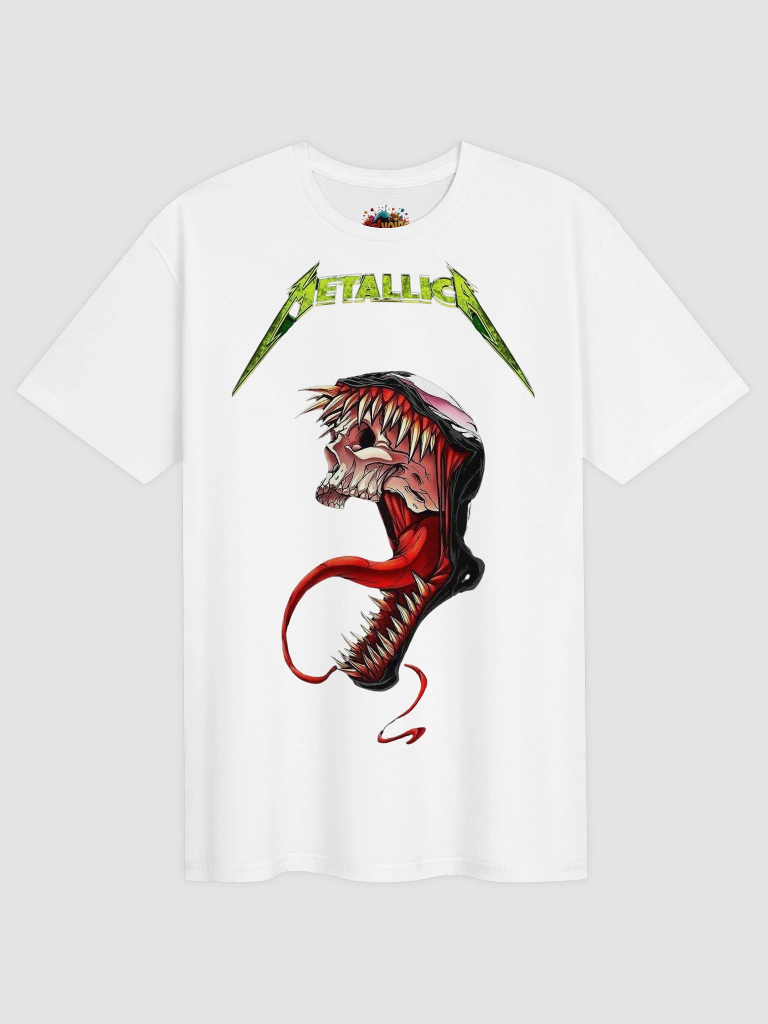 Metallica Monster Skull T-Shirt | Aggressive Horror Art Design | Classic Thrash Metal Collector Tee product image (1)