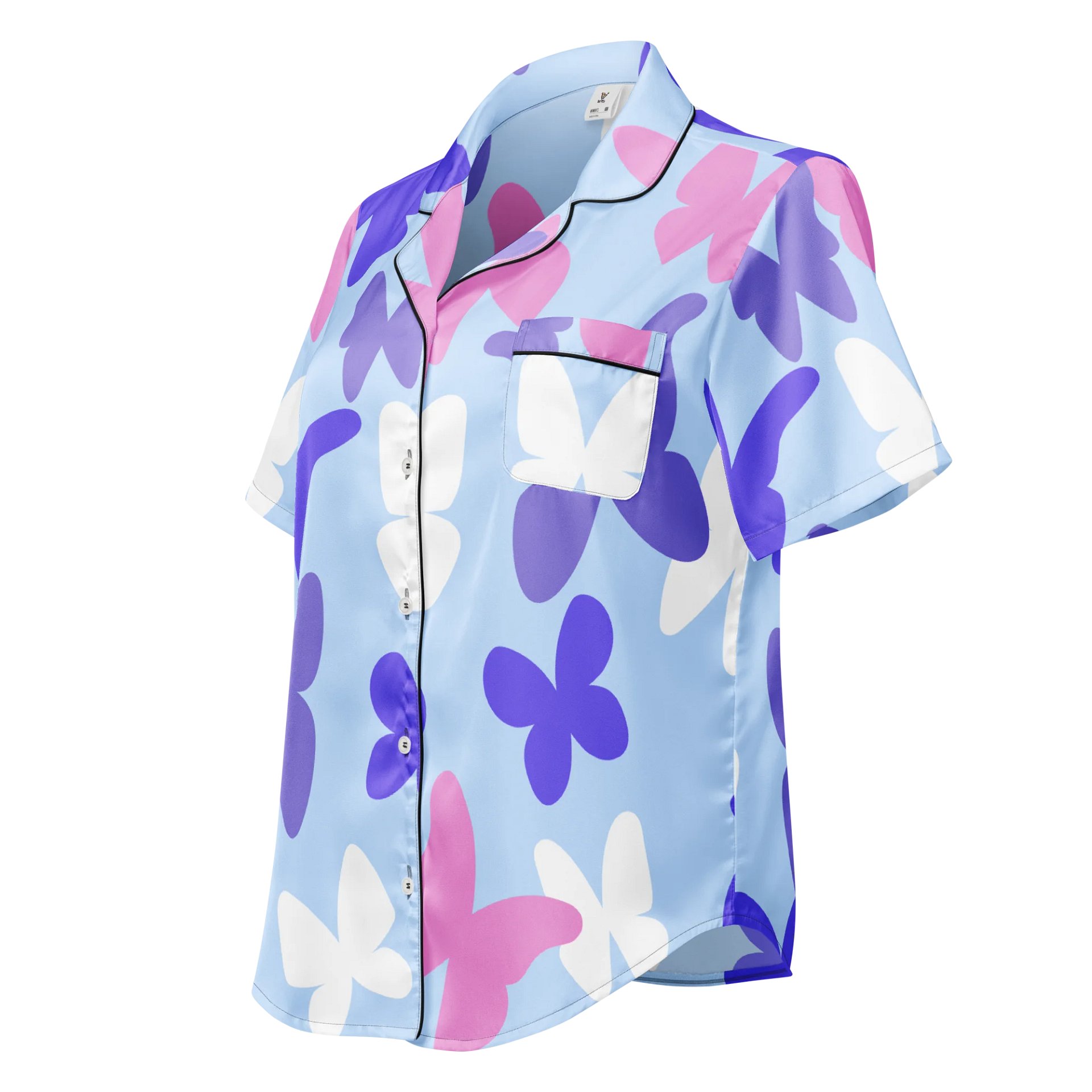 Butterfly Bliss Silky Pajama Top product image (1)