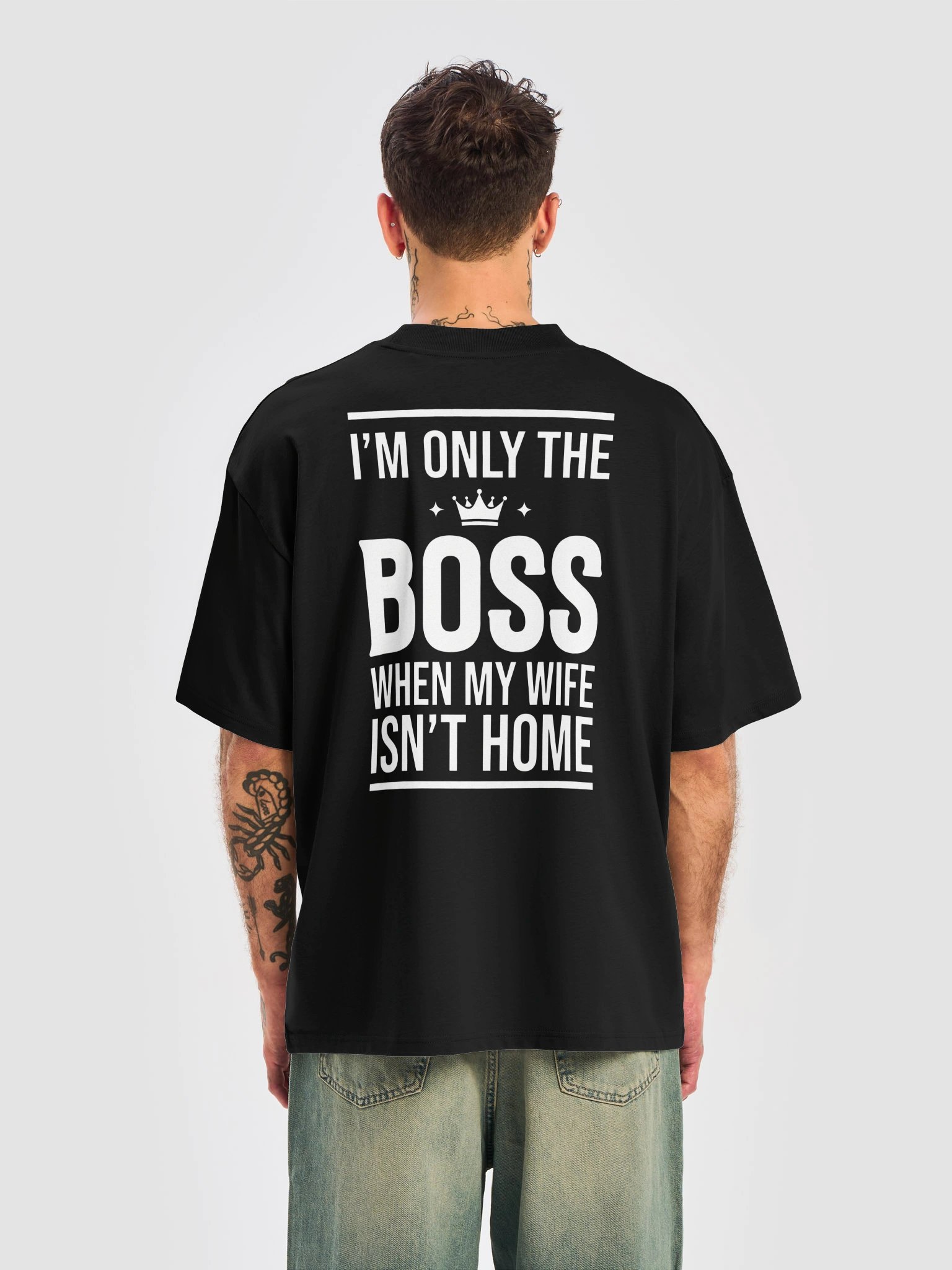 Funny Husband T-Shirt – I’m Only the Boss... product image (2)