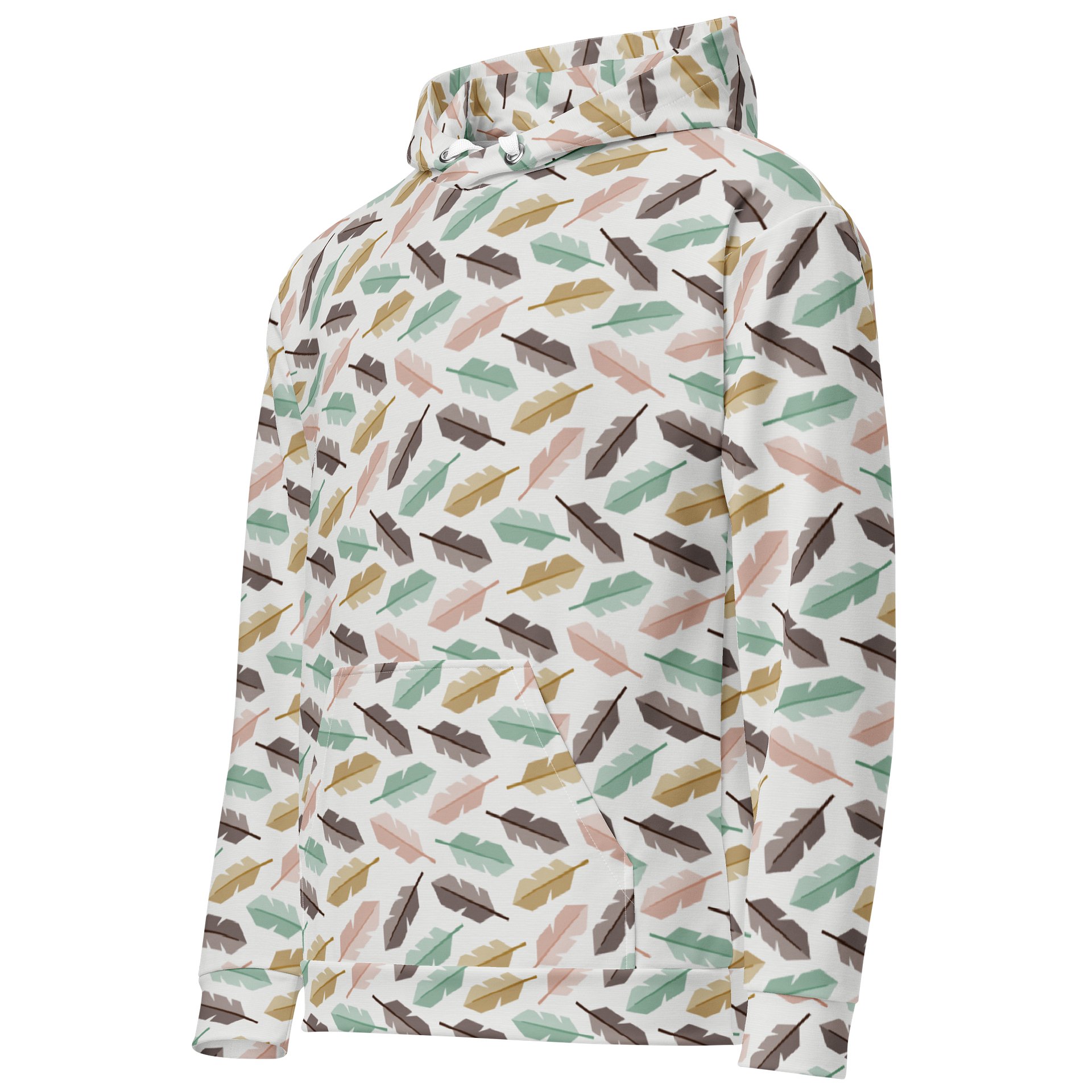 Mid-Century Modern Feathers Recycled Unisex Hoodie product image (2)