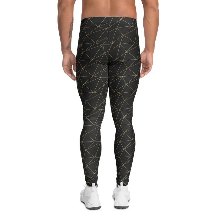 Triangles Mosaic Golden Lines Men's Leggings product image (2)
