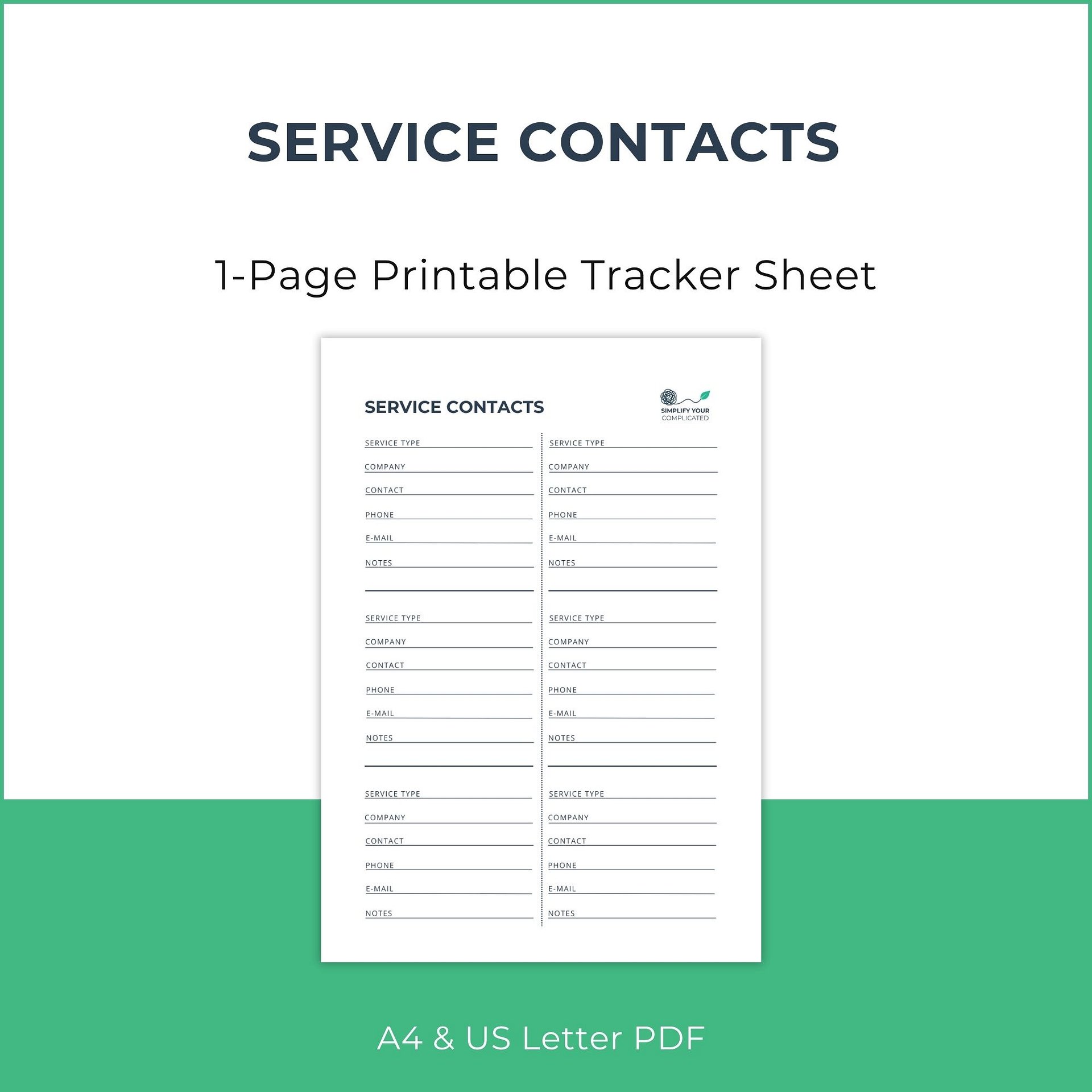 Service Contacts Tracker product image (1)