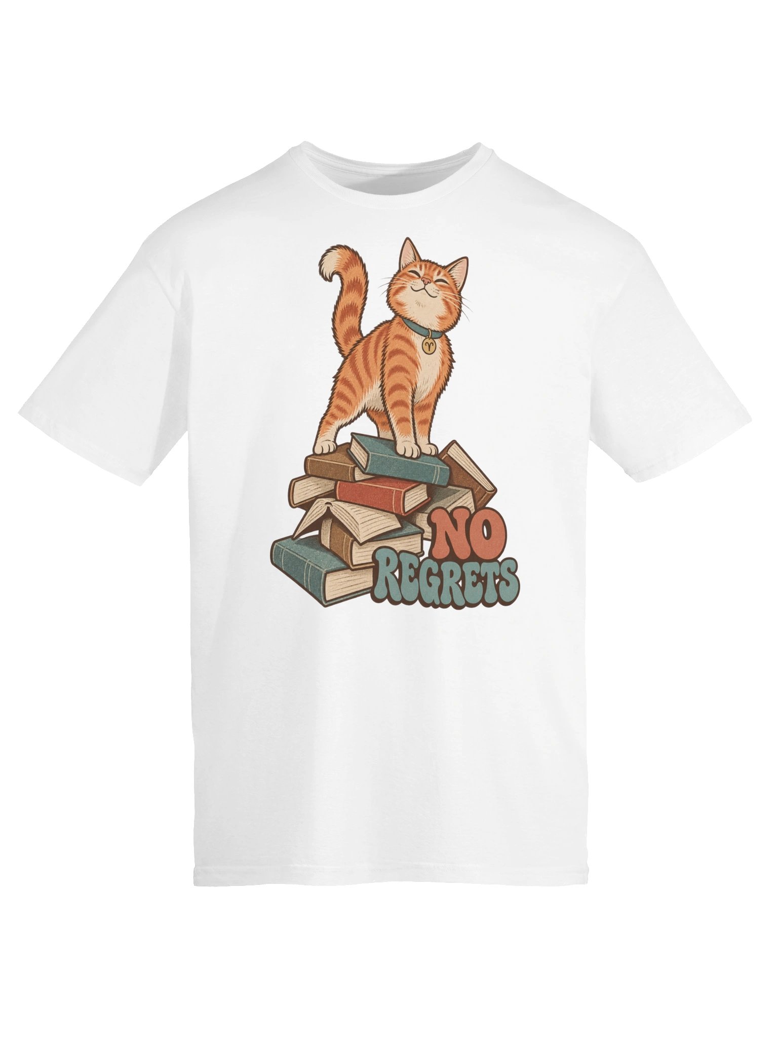 Aries No Regrets Cat Zodiac T-Shirt product image (5)